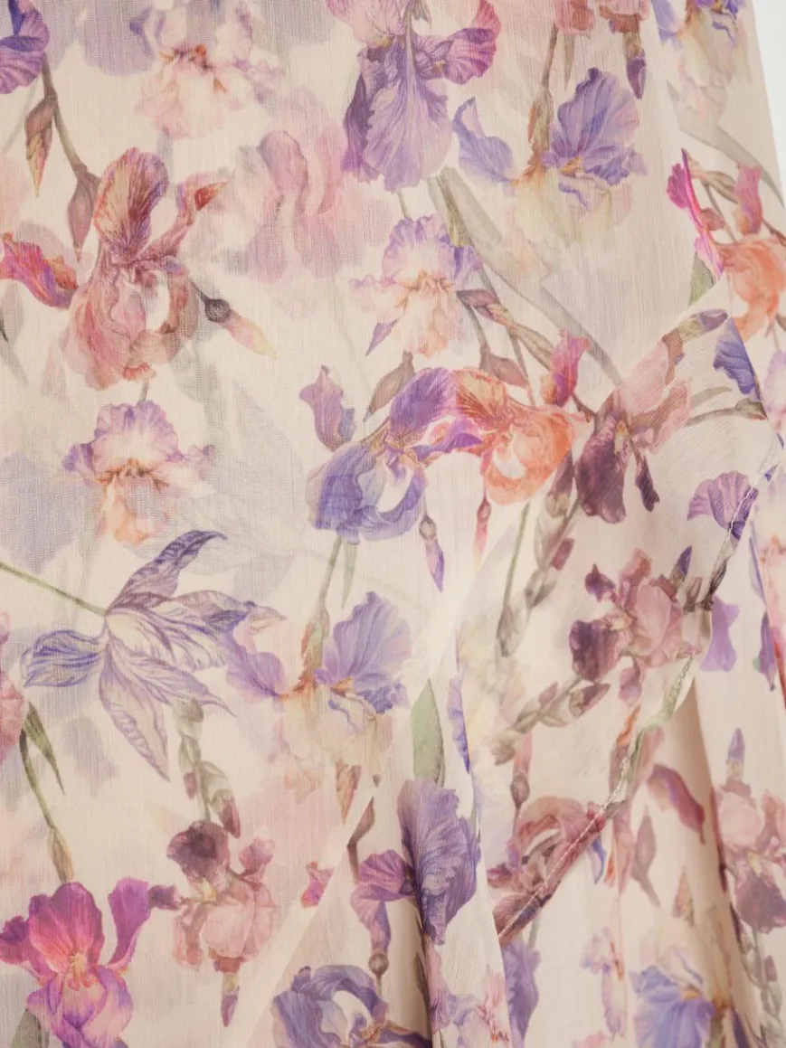 Usha Röcke*Damen Rock ecru gemustert