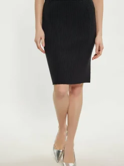 MyMo Röcke*Damen Rock schwarz uni