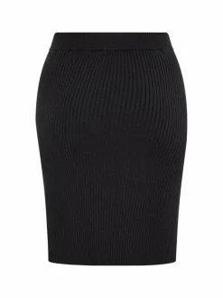 MyMo Röcke*Damen Rock schwarz uni