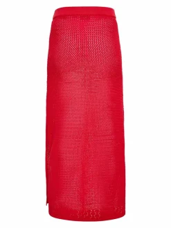 IZIA Röcke*Damen Rock rot gestreift