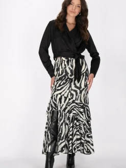 Faina Röcke*Damen Rock mehrfarbig gemustert