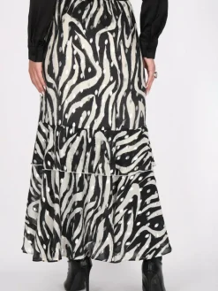 Faina Röcke*Damen Rock mehrfarbig gemustert