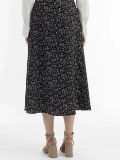 Usha Röcke*Damen Rock mehrfarbig gemustert