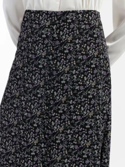 Usha Röcke*Damen Rock mehrfarbig gemustert