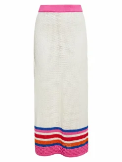 IZIA Röcke*Damen Rock weiß gestreift