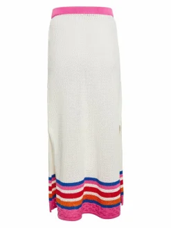 IZIA Röcke*Damen Rock weiß gestreift