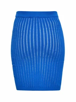 IZIA Röcke*Damen Rock blau gestreift