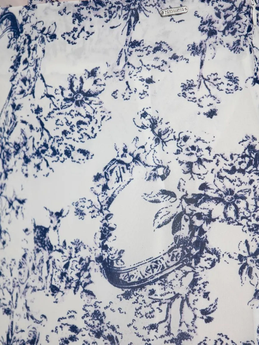 Dreimaster Röcke*Damen Rock marine gemustert