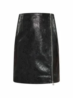 Faina Röcke*Damen Rock schwarz bedruckt