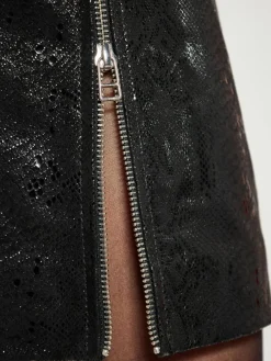 Faina Röcke*Damen Rock schwarz bedruckt