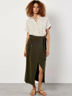 Apricot Röcke*Damen Rock grün uni