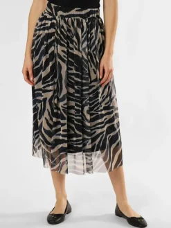 Franco Callegari Röcke*Damen Rock marine beige gemustert