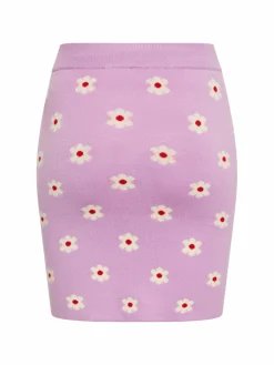 MyMo Röcke*Damen Rock purple gemustert