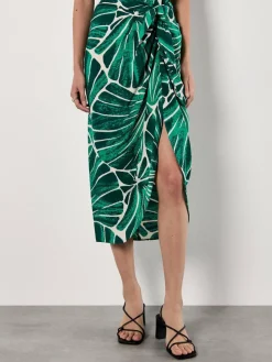 Apricot Röcke*Damen Rock grün bedruckt