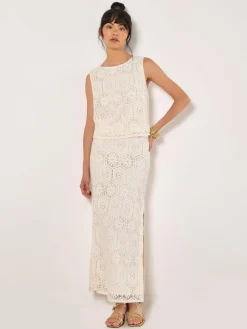 Apricot Röcke*Damen Rock weiß uni