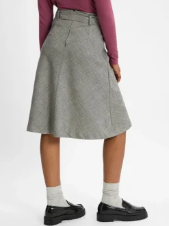 Marie Lund Röcke*Damen Rock grau schwarz kariert