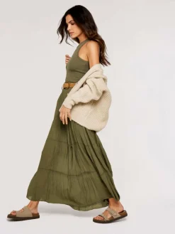 Apricot Röcke*Damen Rock khaki uni