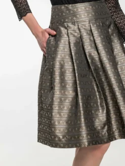 Spieth & Wenksy Röcke*Damen Rock - Ebby taupe bedruckt