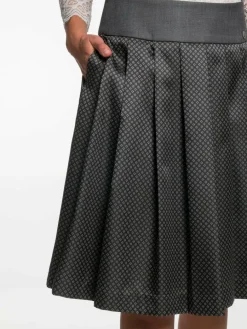 Spieth & Wenksy Röcke*Damen Rock - Edelrose grau kariert