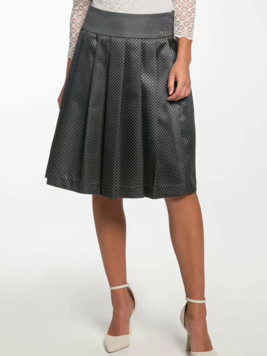 Spieth & Wenksy Röcke*Damen Rock - Edelrose grau kariert