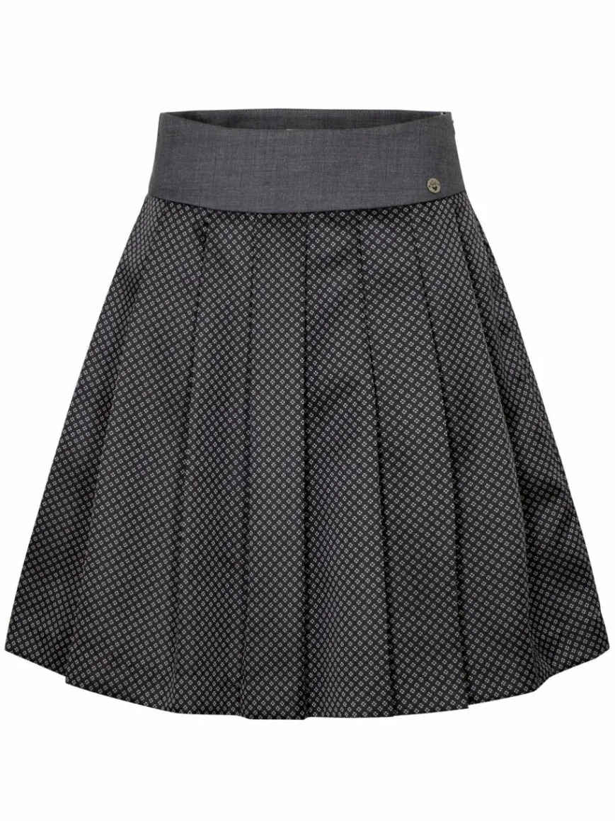 Spieth & Wenksy Röcke*Damen Rock - Edelrose grau kariert