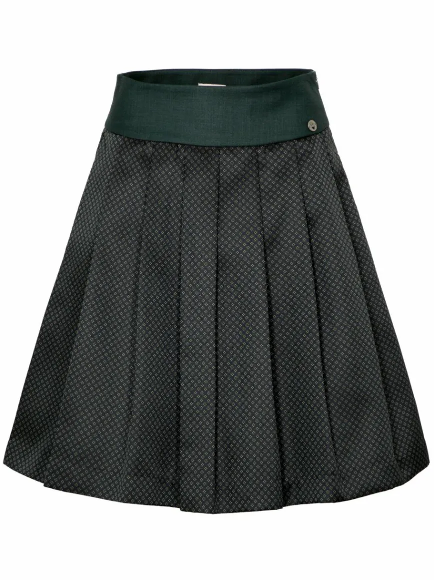 Spieth & Wenksy Röcke*Damen Rock - Edelrose grün kariert
