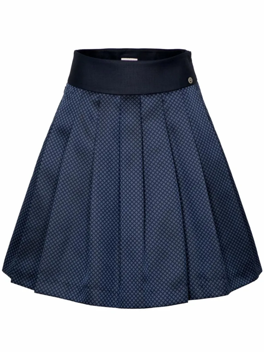 Spieth & Wenksy Röcke*Damen Rock - Edelrose blau kariert