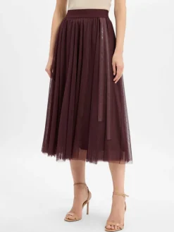 JOOP! Röcke*Damen Rock - Fridi bordeaux uni