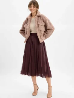 JOOP! Röcke*Damen Rock - Fridi bordeaux uni