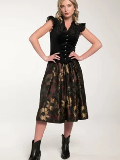 Spieth & Wenksy Röcke*Damen Rock - Gritt schwarz gemustert