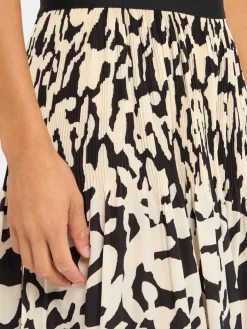 Opus Röcke*Damen Rock - Ribane ecru schwarz gemustert