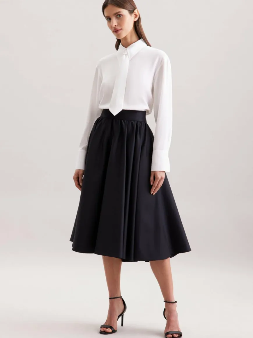 Seidensticker Röcke*Damen Rock - Uni blau uni