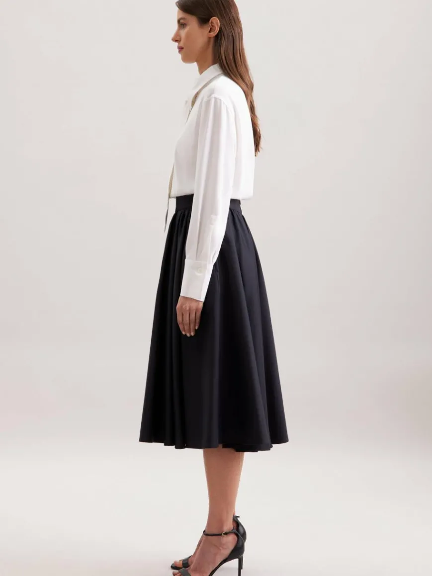 Seidensticker Röcke*Damen Rock - Uni blau uni