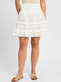 mbyM Röcke*Damen Rock - Viljana-M weiß uni