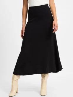 Y.A.S Röcke*Damen Rock - YASFonny schwarz uni