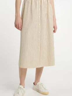 Dreimaster Röcke*Damen Rock in A-Linie gelb gestreift