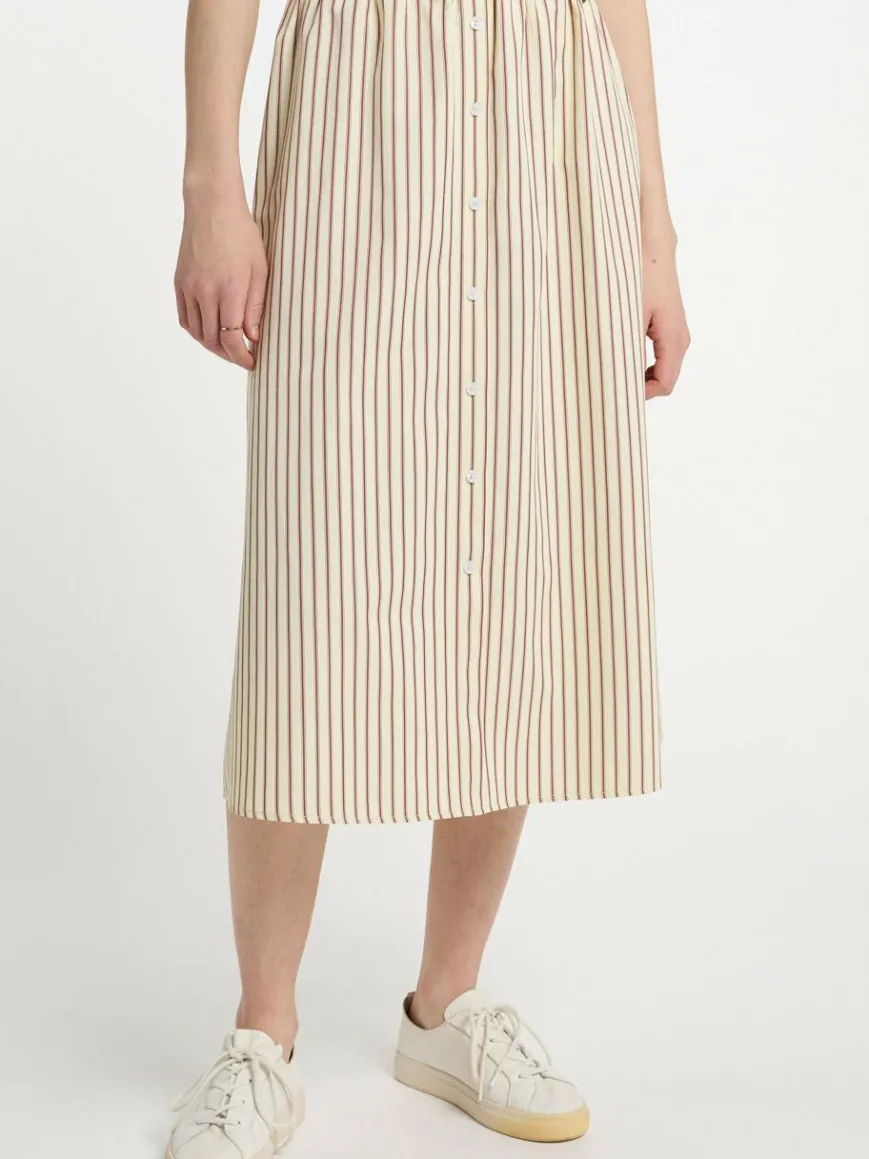 Dreimaster Röcke*Damen Rock in A-Linie gelb gestreift