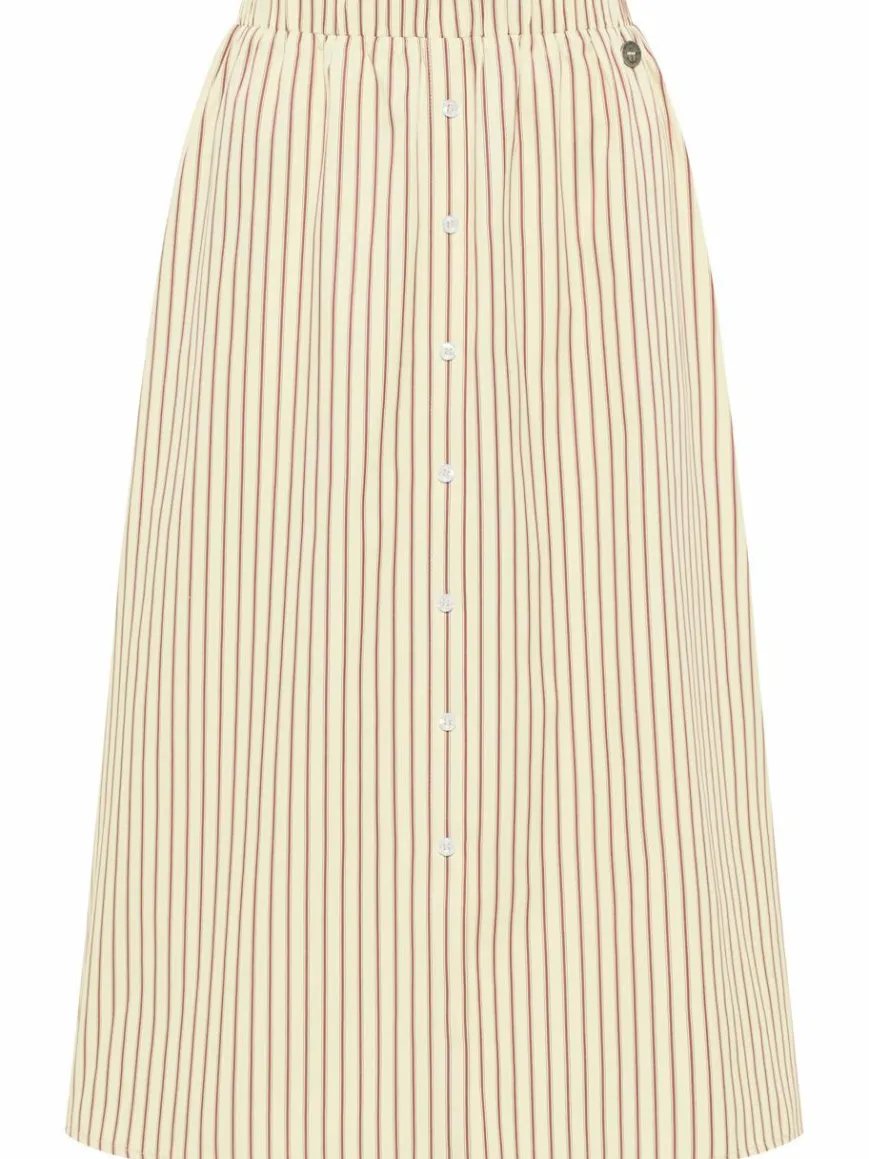 Dreimaster Röcke*Damen Rock in A-Linie gelb gestreift