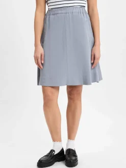 Marc O'Polo Röcke*Damen Rock mit Leinenanteil hellblau uni