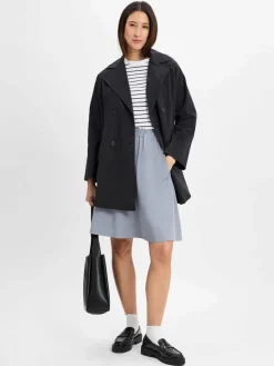 Marc O'Polo Röcke*Damen Rock mit Leinenanteil hellblau uni