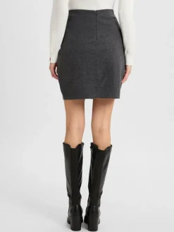 Marc O'Polo Röcke*Damen Rock mit Schurwoll-Anteil grau meliert