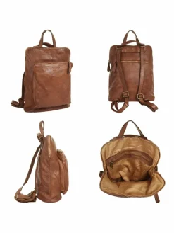 Samantha Look Taschen & Rucksäcke*Damen Rucksack cognac uni