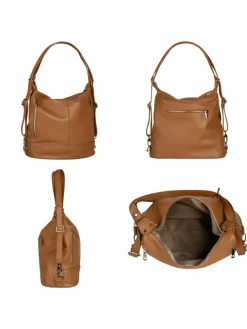 Samantha Look Taschen & Rucksäcke*Damen Rucksack cognac uni