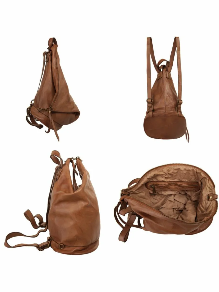 Samantha Look Taschen & Rucksäcke*Damen Rucksack cognac uni
