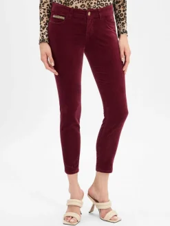 Marc Cain Collections Hosen*Damen Samthose bordeaux uni