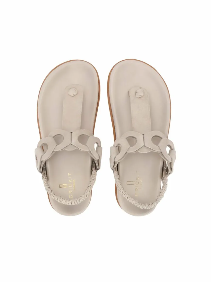 Crickit Zehentrenner|Sandalen & Sandaletten*Damen Sandale - ODINE beige uni