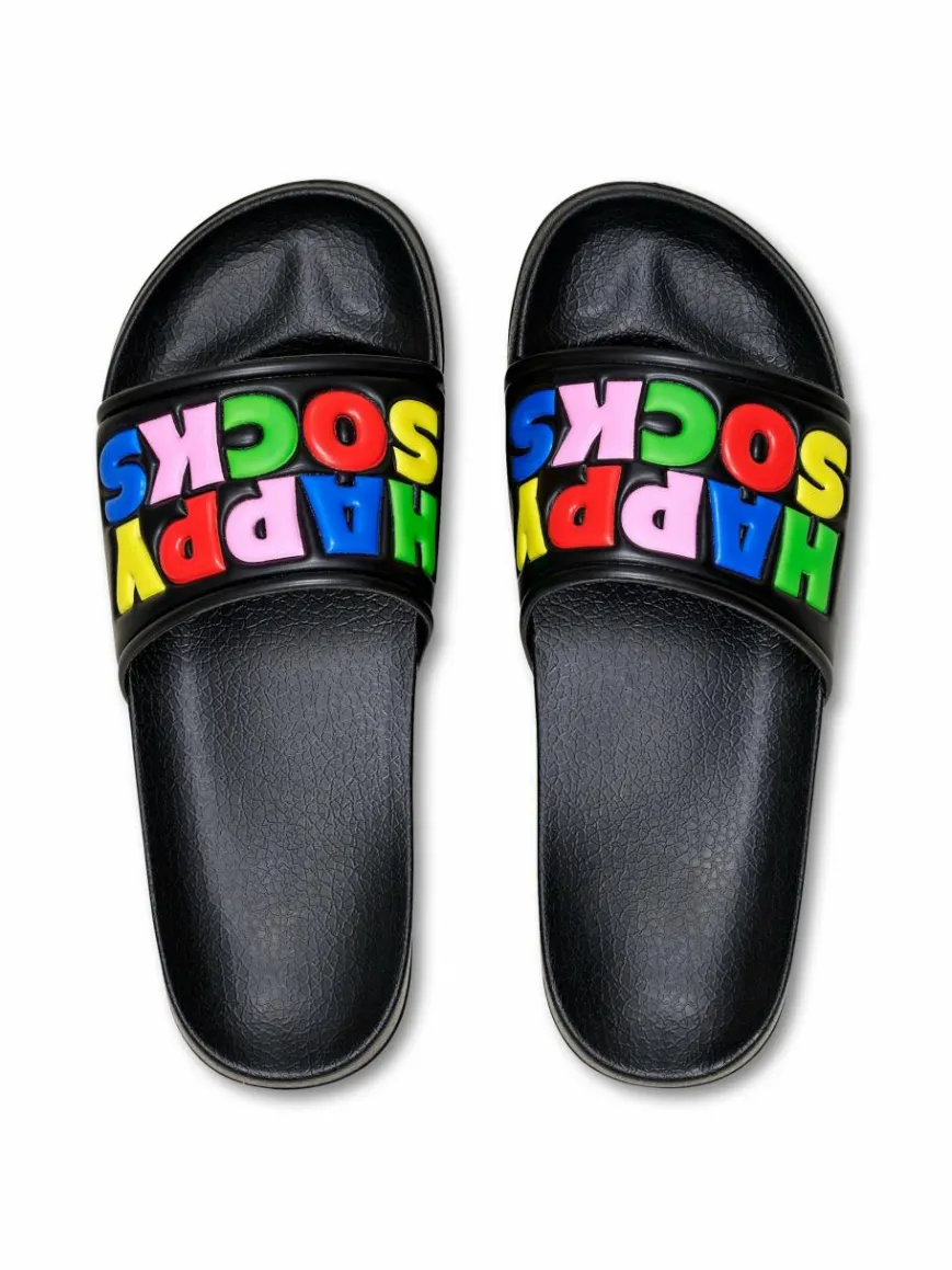 Happy Socks Sandalen & Sandaletten*Damen Sandalen schwarz gemustert