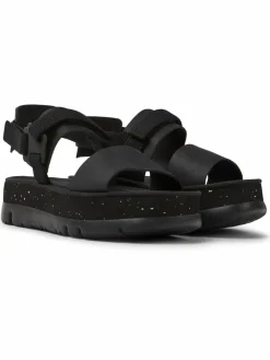 Camper Sandalen & Sandaletten*Damen Sandalen - Oruga Up schwarz uni