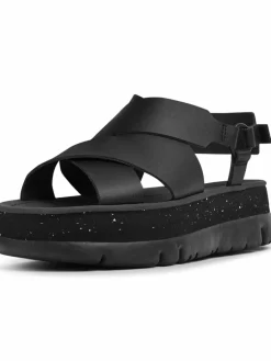 Camper Sandalen & Sandaletten*Damen Sandalen - Oruga Up schwarz uni