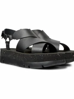 Camper Sandalen & Sandaletten*Damen Sandalen - Oruga Up schwarz uni